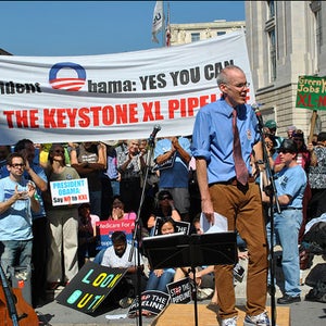 Bill McKibben, Keystone XL pipeline rally