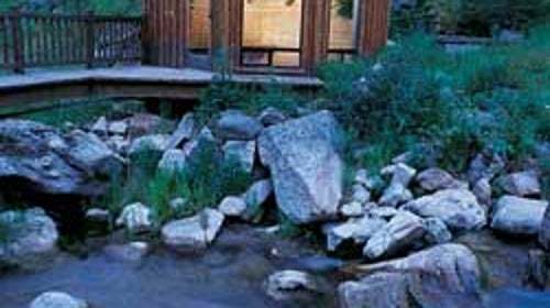 Sweet seclusion: a creekside cabin.