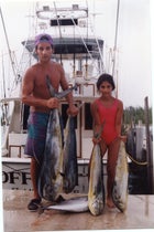 Josh and Katya 20 years ago with mahi mahi