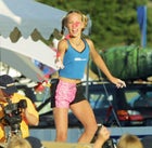 Kid rock: budding climbing superstar Tori Allen at the 2001 Gorge Games