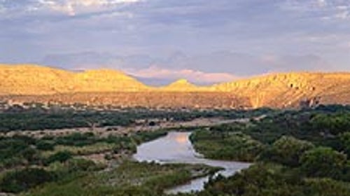 Lazy river day: the Rio Grande winds through Big Bend National Park