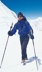 Weihenmayer nears 22,000 feet in Western Cwm on his was to Everest's summit, May 2001.