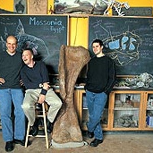 Bad to the bone: Left to right, Ken Lacovara, Josh Smith, and Matt Lamanna at Philadelphia's Academy of Natural Sciences