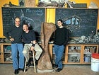 Bad to the bone: Left to right, Ken Lacovara, Josh Smith, and Matt Lamanna at Philadelphia's Academy of Natural Sciences