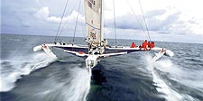 Alain Thébault's L'Hydroptère off La-Trinite-sur-Mer, France