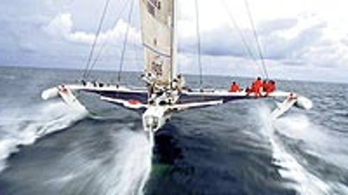 Alain Thébault's L'Hydroptère off La-Trinite-sur-Mer, France