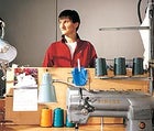 McCoy inside Sierra Designs' prototype room