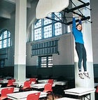 Brawn and brainiacs: CSI phenom Jennifer Blundo toys with gravity in an MIT classroom