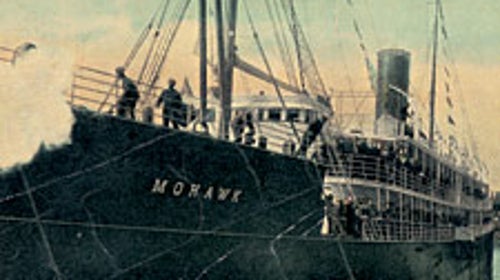 Postcard from beyond: the Mohawk docks at Jacksonville, Florida.