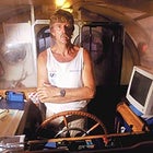 "The Shackleton Method": Sir Peter Blake in command, in the wheelhouse of the Seamaster during the Amazon expedition