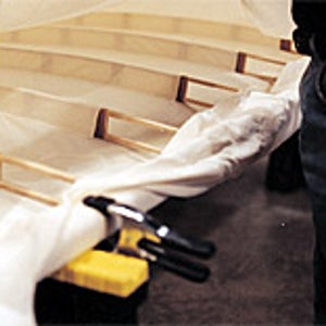 The upper wing of the '03 materializes in the Virginia Aviation Museum.