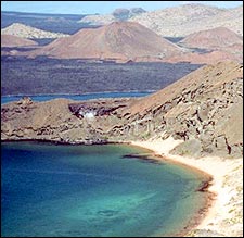 Marine iguanas? Yes. Tourist crowding? No.: Bartolome Island in the Galapagos