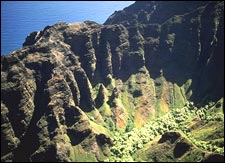 Behind the green door: Waimea Canyon on the island of Kauai