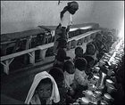 Mealtime at an orphanage in Huambo