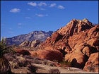 Rocky road: Red Rock's Calico Hills right and La Madre Mountains.