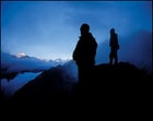 Climbers in the Peruvian Andes