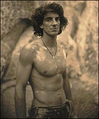 Dean Potter at the base of Yosemite's El Capitan, June 17, 2002