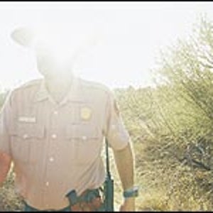 Desert detective: Dale Thompson makes the rounds in Organ Pipe.