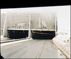 Tunnel vision: Rolling toward Banff, Alberta, on the snowy Trans-Canada Highway