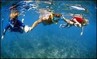 Big Dippers: The author and his sons snorkeling the Big Island's Kohala Coast
