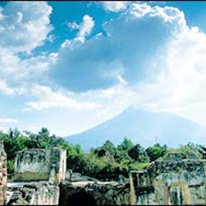 Volcanic highlands near the 16th century city of Antigua, Guatemala
