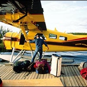 Touchdown: welcome to McEvoy Lake, Yukon Territory.