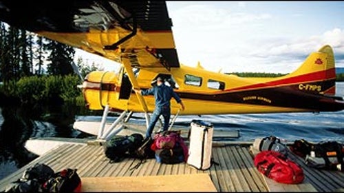 Touchdown: welcome to McEvoy Lake, Yukon Territory.