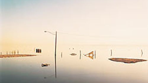 The semisubmerged metropolis of Bombay Beach, Salton Sea.