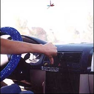 The veggie switch allows the converted diesel engine to run on straight vegetable oil.