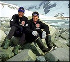 Ann Bancroft and Liv Arnesen in Antarctica