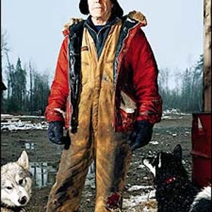 Polar sage Will Steger at his wilderness homestead, north of Ely, Minnesota, October 2003