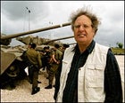 Migration nation: Yossi Leshem, generally considered the father of migratory-bird studies in Israel, at the Latrun Tank Museum.