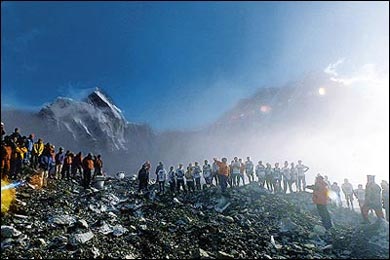 Start of the Everest Marathon