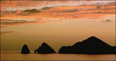 Sunset at the Sea Stacks