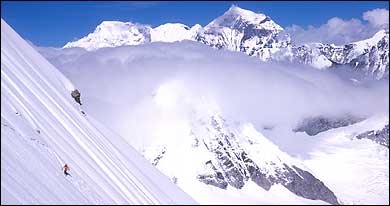 Jimmy Chin's Photos of Snowboarding Everest