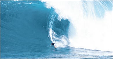 Giant swell draws big-wave surfers to Hawaii