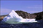 Canada, on the rocks: a sunlit berg off the Newfoundland coast