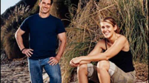 Guiding lights: Burton Roberts and Jenna Lewis near Malibu, California.  Photo by Patrick Fraser
