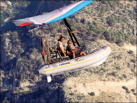 RAPID PORTAGE: McGrigor's flying boat.