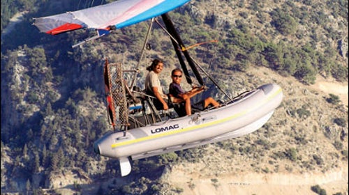 RAPID PORTAGE: McGrigor's flying boat.