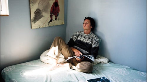 Colin Haley in his bedroom