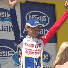 Moncoutie wins the Tour's second mountain stage
