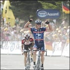 Armstrong wins Stage 15 and takes the overall lead