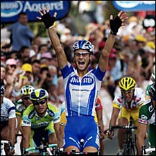 Belgian Boonen Comes Out Smiling After Sprint Finish