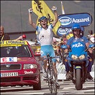 Georg Totschnig wins Stage 14 in the Pyrenees.