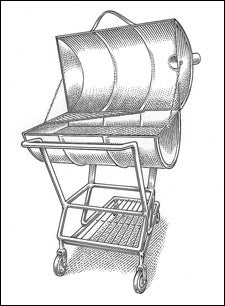 Shopping discount cart grill