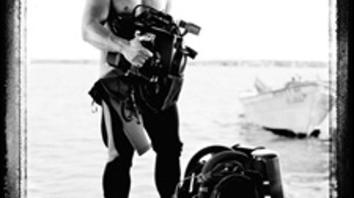 Underwater cameraman Scott Cassel