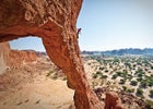 Climbing Ennedi desert, Chad