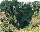 Navigating the sea-arch maze near Elk