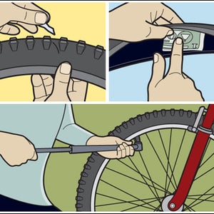 How to Fix a Flat Bike Tire with a Dollar Bill